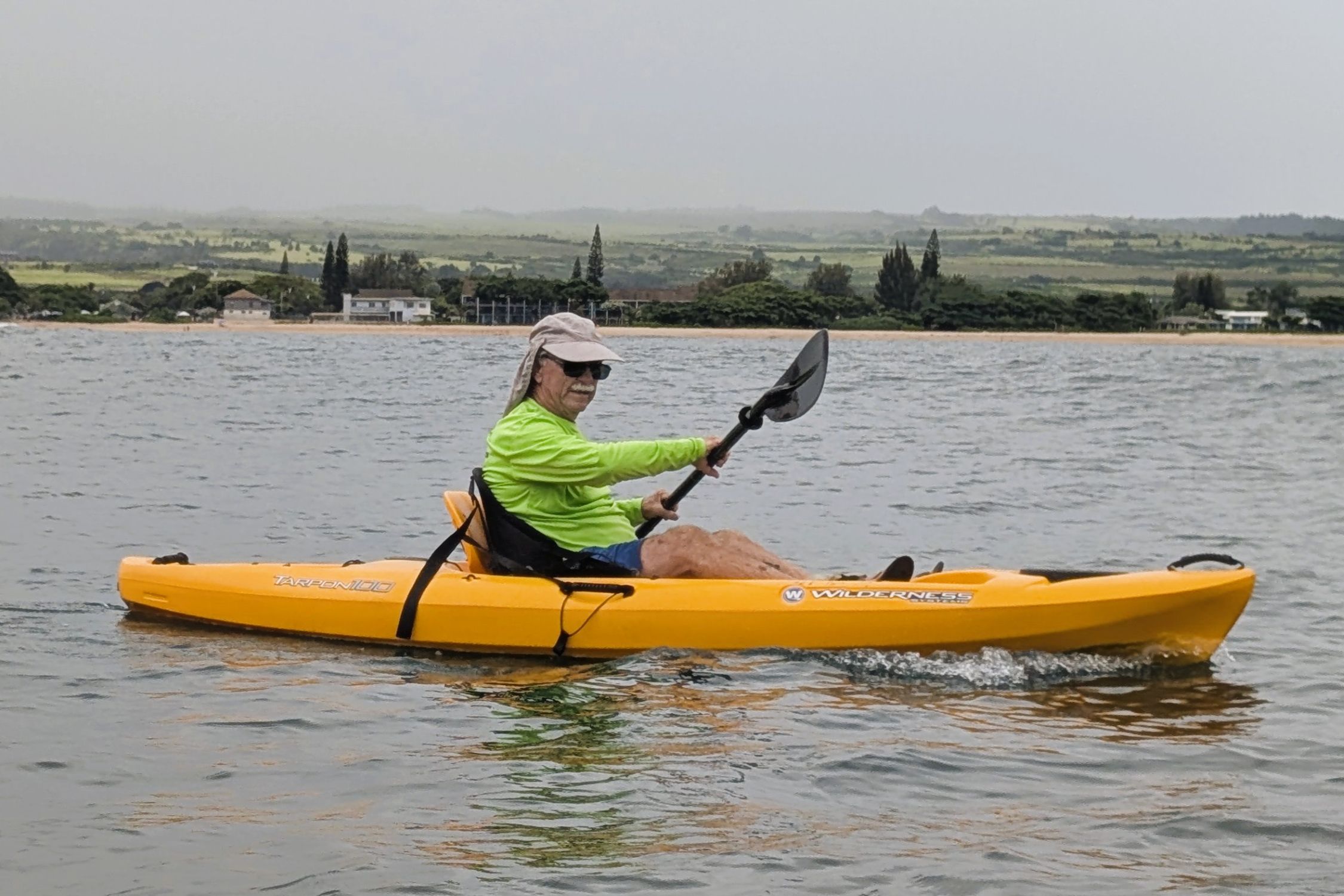 Stan paddling a Wilderness Tarpon 100